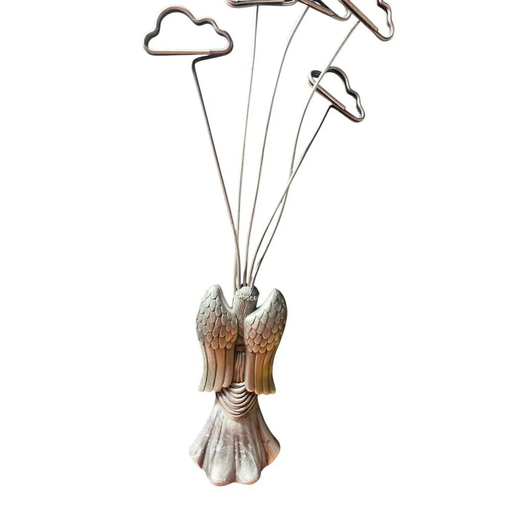Vintage Pewter Angel Photo Holder – 10.5